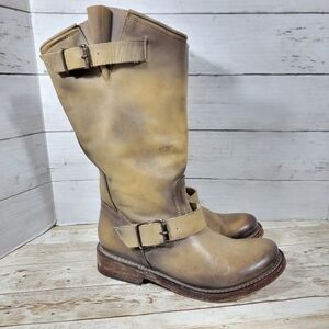 Freebird Crosby Moto Boots In Tan